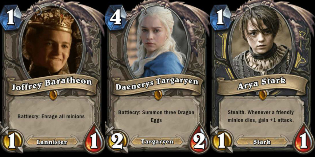 Póquer de tronos con 31 cartas de Hearthstone