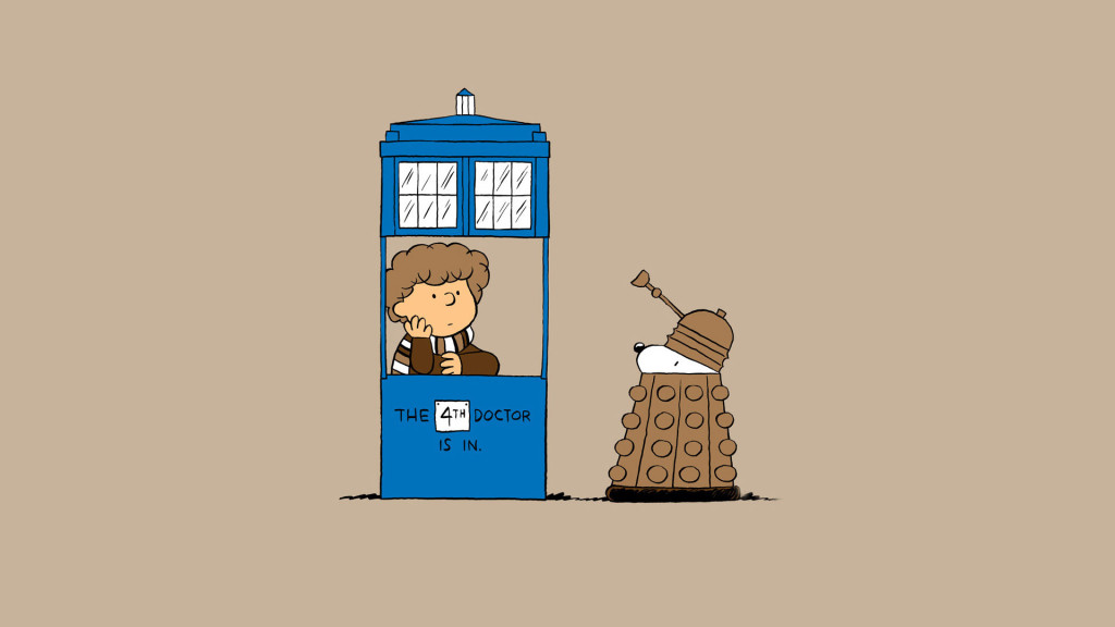 Cuando Peanuts conoce a Tardis