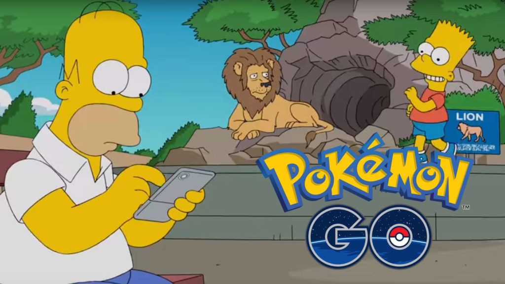 La fiebre de Pokémon GO llegó a Springfield en un nuevo cortometraje promocional