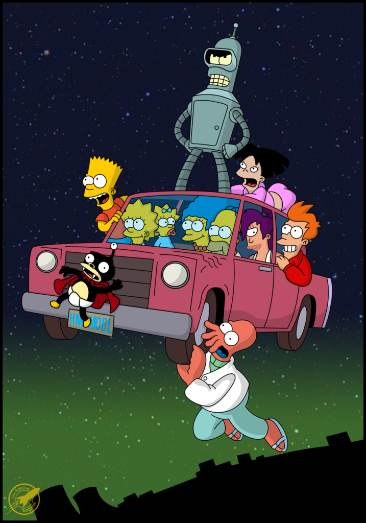 7 veces que Bart Simpson se escondió en Futurama