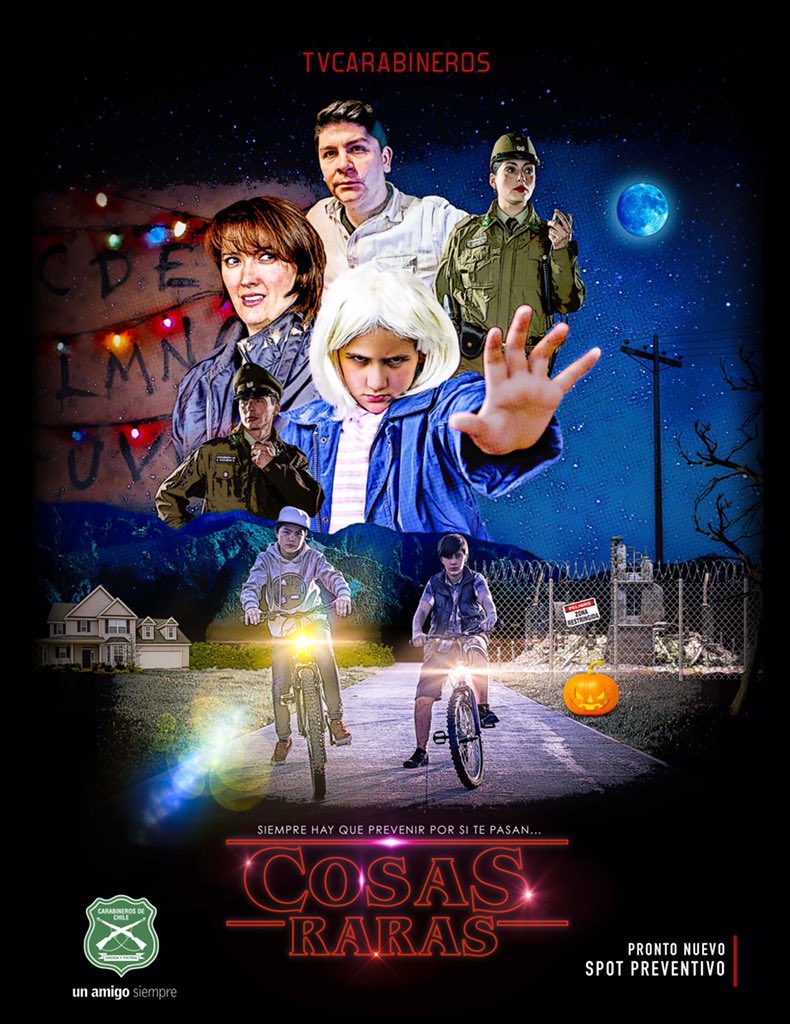 La policía de Chile se inspira en la serie para su nueva campaña