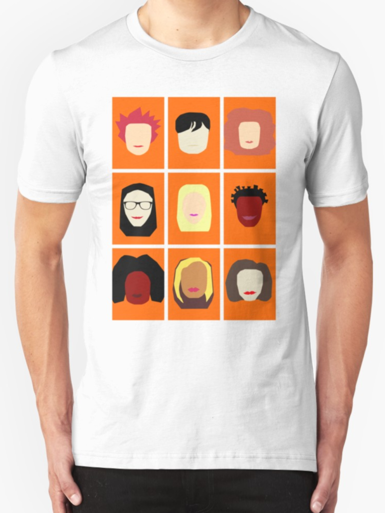 Las camisetas para los fans de las chicas de Litchfield