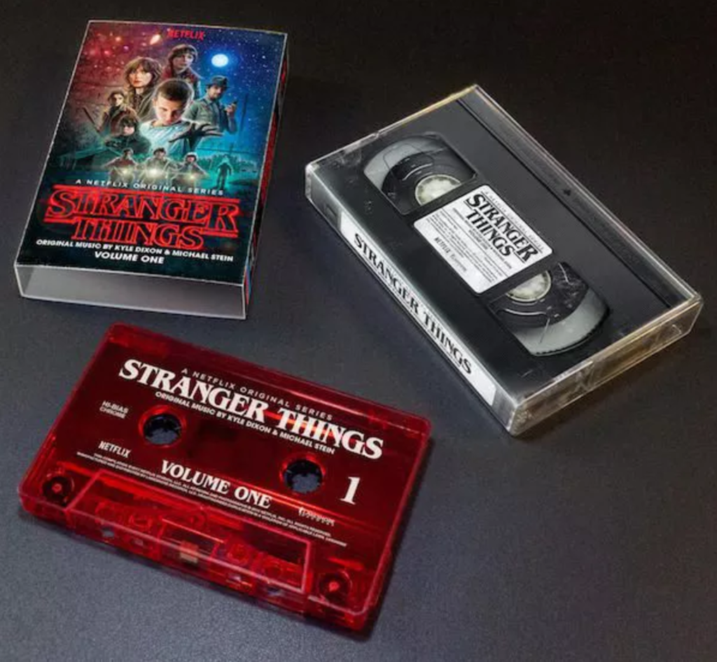 El soundtrack de la serie, en formato cassette
