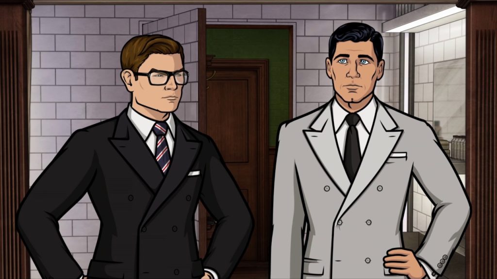 Cuando el agente Sterling Archer se encontró con el mismísimo Kingsman