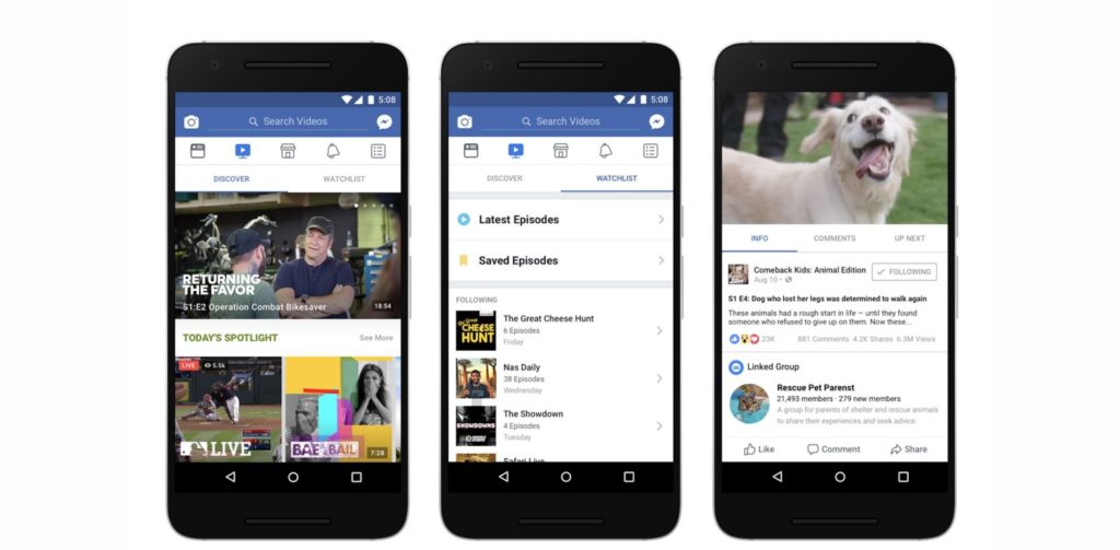 Facebook presenta su nueva plataforma de contenido online