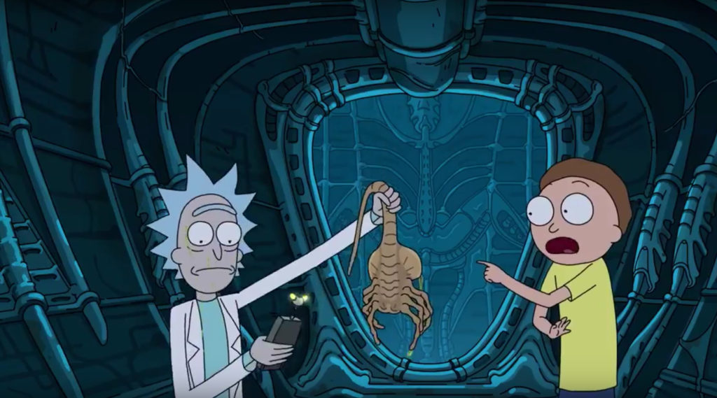 Rick y Morty infiltrados en clásicos del terror, la fantasía y la ciencia ficción
