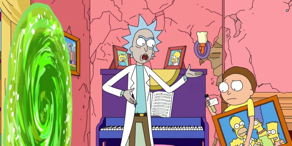 Los Simpson Vs Rick And Morty