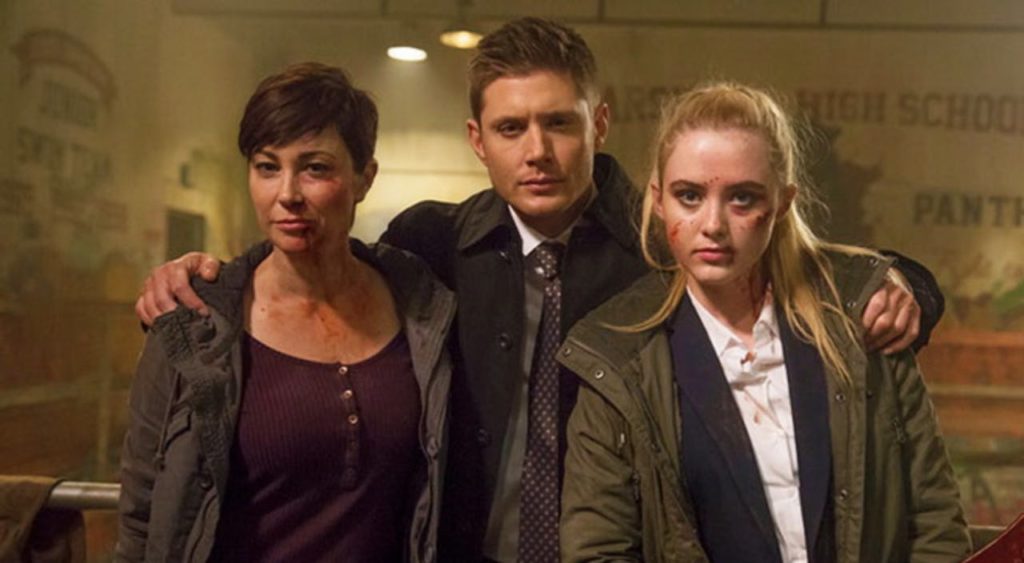 Claire y Kaia se encuentran con los hermanos Winchester en una nueva foto