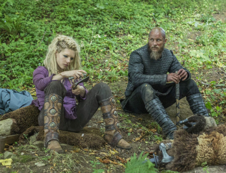 Los primeros papeles de Ragnar, Lagertha, Floki, Bjorn e Ivar