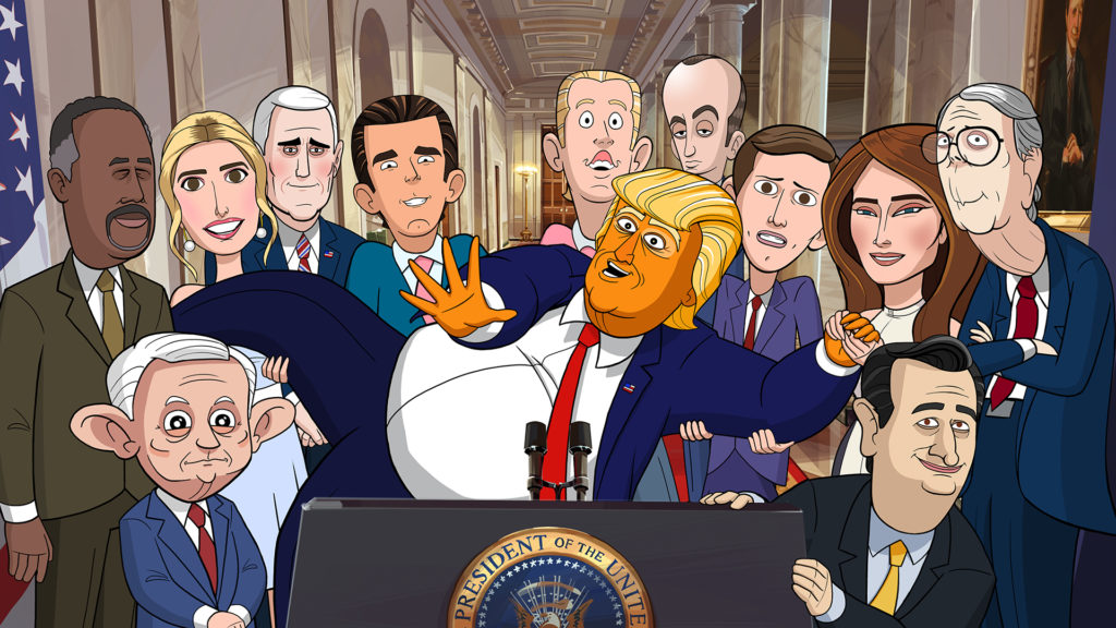 Trailer y fecha de estreno para la serie animada de Stephen Colbert sobre Trump