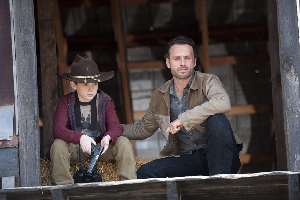Mira el emotivo video donde Andrew Lincoln se despide de Chandler Riggs