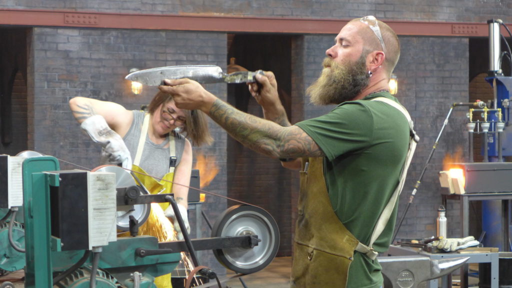 Amasando a 800 grados centígrados