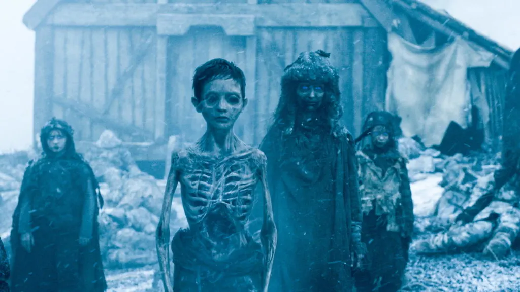 El detrás de escena de los Caminantes Blancos