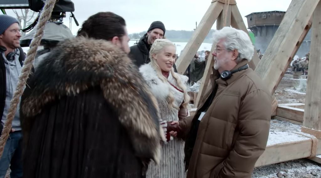 George Lucas dirigió parte del primer episodio de la temporada 8