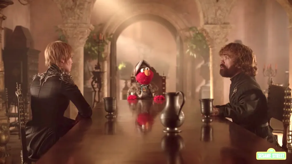 Elmo y Cookie Monster viajan hasta Westeros y Westworld con un poderoso mensaje