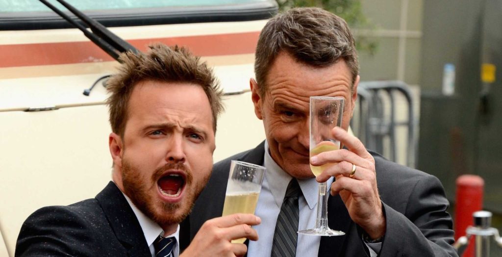 Aaron Paul y Bryan Cranston vuelven a sacudir las redes sociales