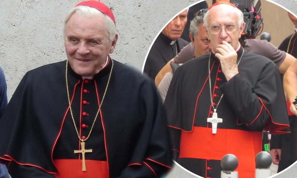 Primera imagen de Anthony Hopkins y Jonathan Pryce como Miembros de la Iglesia Católica