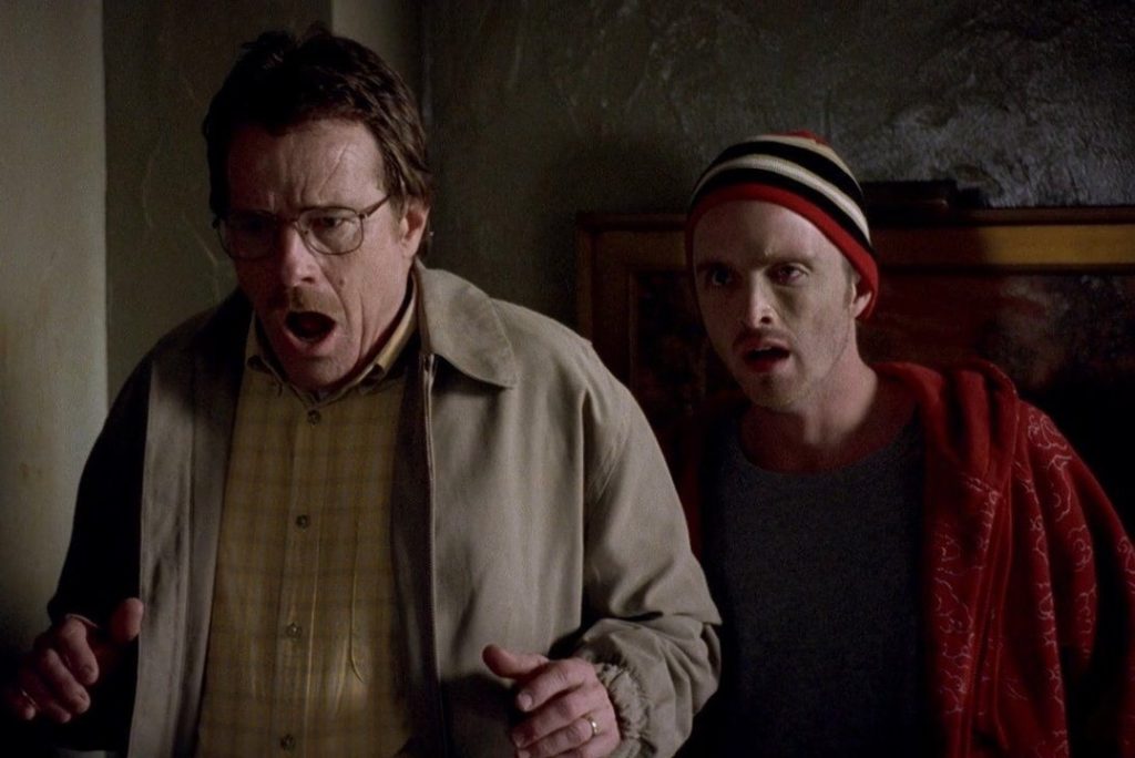 Bryan Cranston y Aaron Paul en Breaking Bad