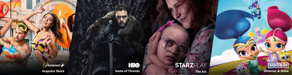 Los canales llegan a Amazon Prime Video