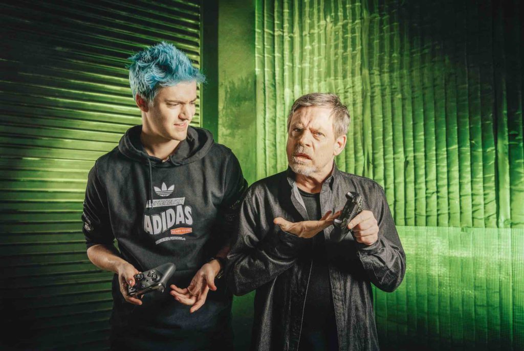 Mark Hamill y Ninja juegan Fortnite