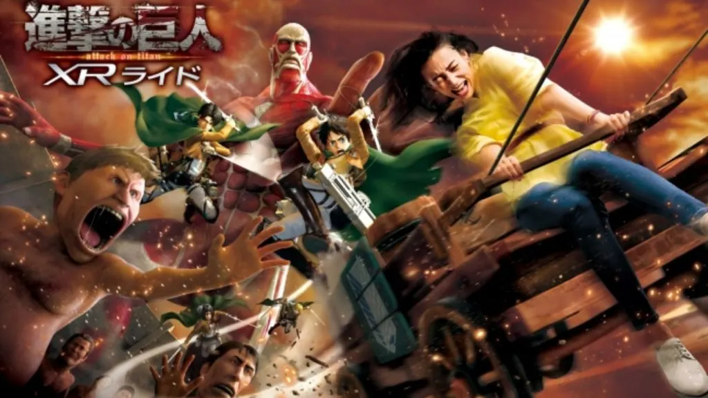 Así luce la atracción Shingeki no Kyojin XR en Universal Studios Japan