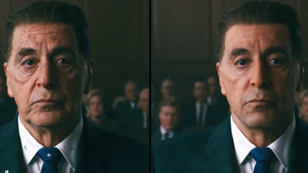 Detrás de cámaras de The Irishman muestra sus asombrosos efectos visuales