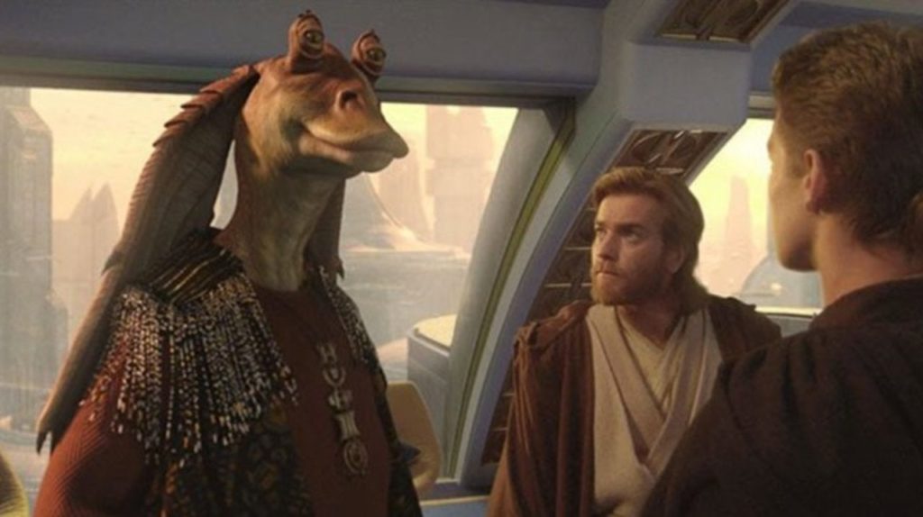 ¿Jar Jar Binks (con barba) para la serie?