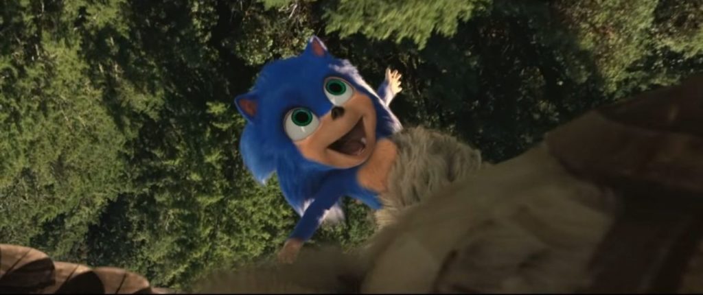 Así de feo lucía Baby Sonic en escena borrada