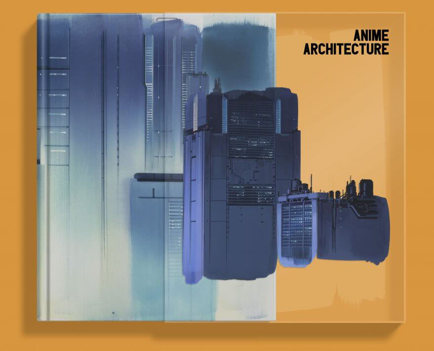 Libro de edición limitada sobre arquitectura en el anime