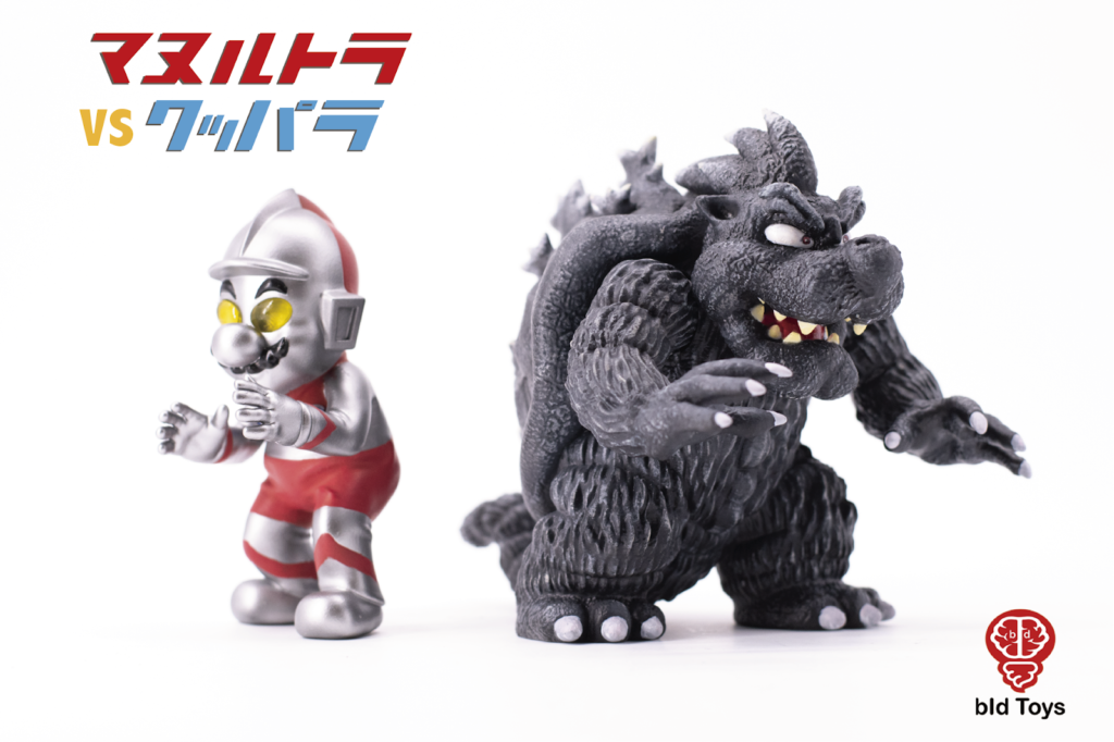 Así lucen Mario y Bowser como Ultraman y Godzilla