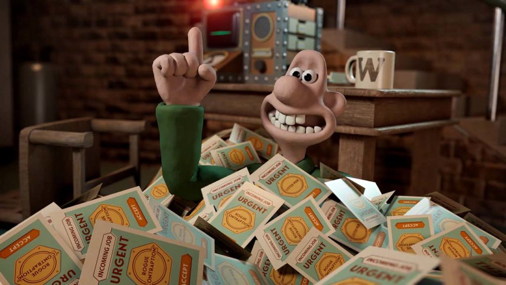 Experiencia de realidad aumentada con Wallace & Gromit