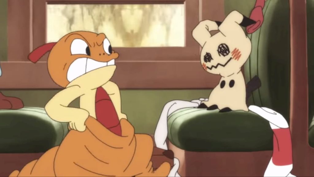 Cortometraje animado con Scraggy y Mimikyu... ¡al estilo Looney Tunes!