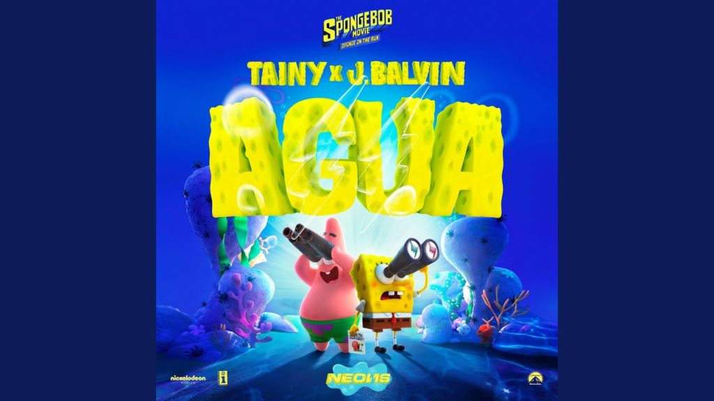 Así se escucha Agua, el tema latino de la nueva película de Bob Esponja