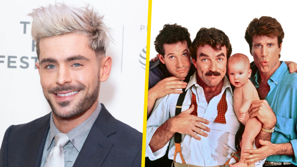 Zac Efron protagonizará el remake de 'Three Men and a Baby' para Disney+