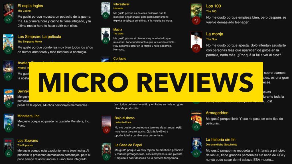 #QUEVER: más micro reviews y compartir en redes