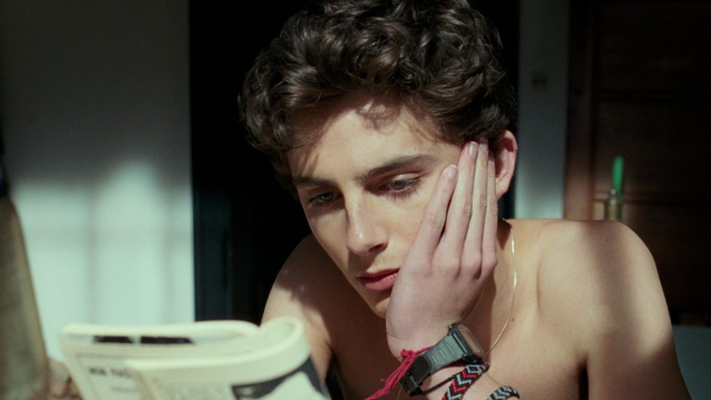 Timothée Chalamet como Elio en Call Me By Your Name.
