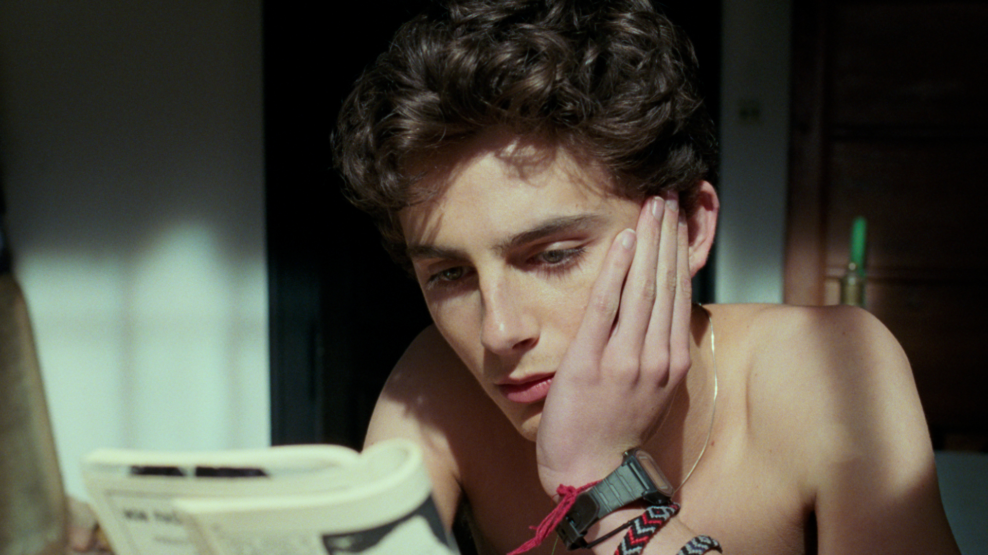 Timothée Chalamet como Elio en Call Me By Your Name.
