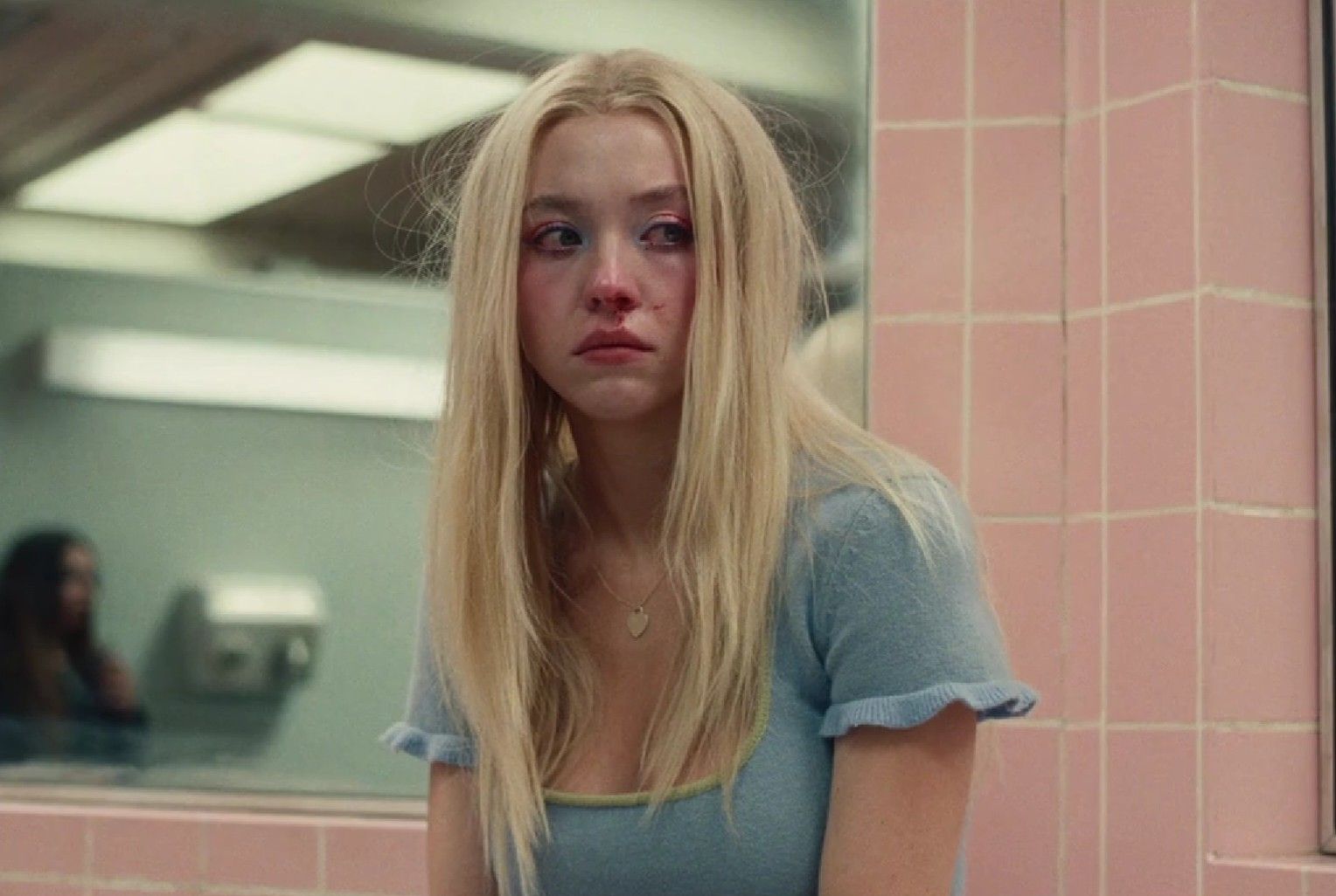 Sydney Sweeney como Cassie en Euphoria.