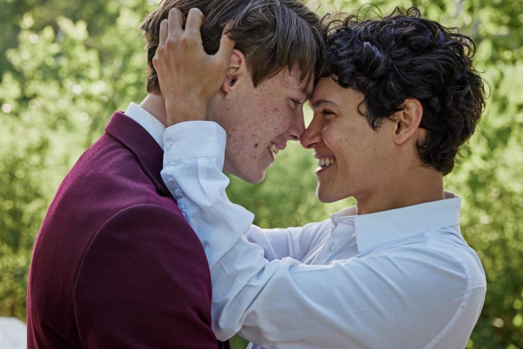 Edvin Ryding y Omar Rudberg como Wilhelm y Simon de Young Royals.