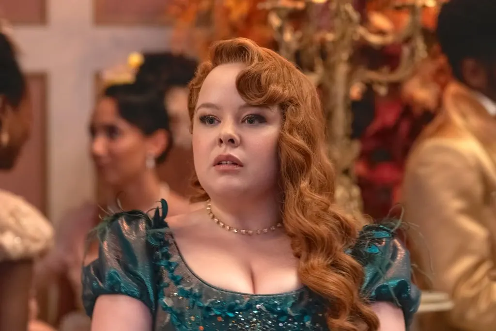 Nicola Coughlan como Penelope en Bridgerton.