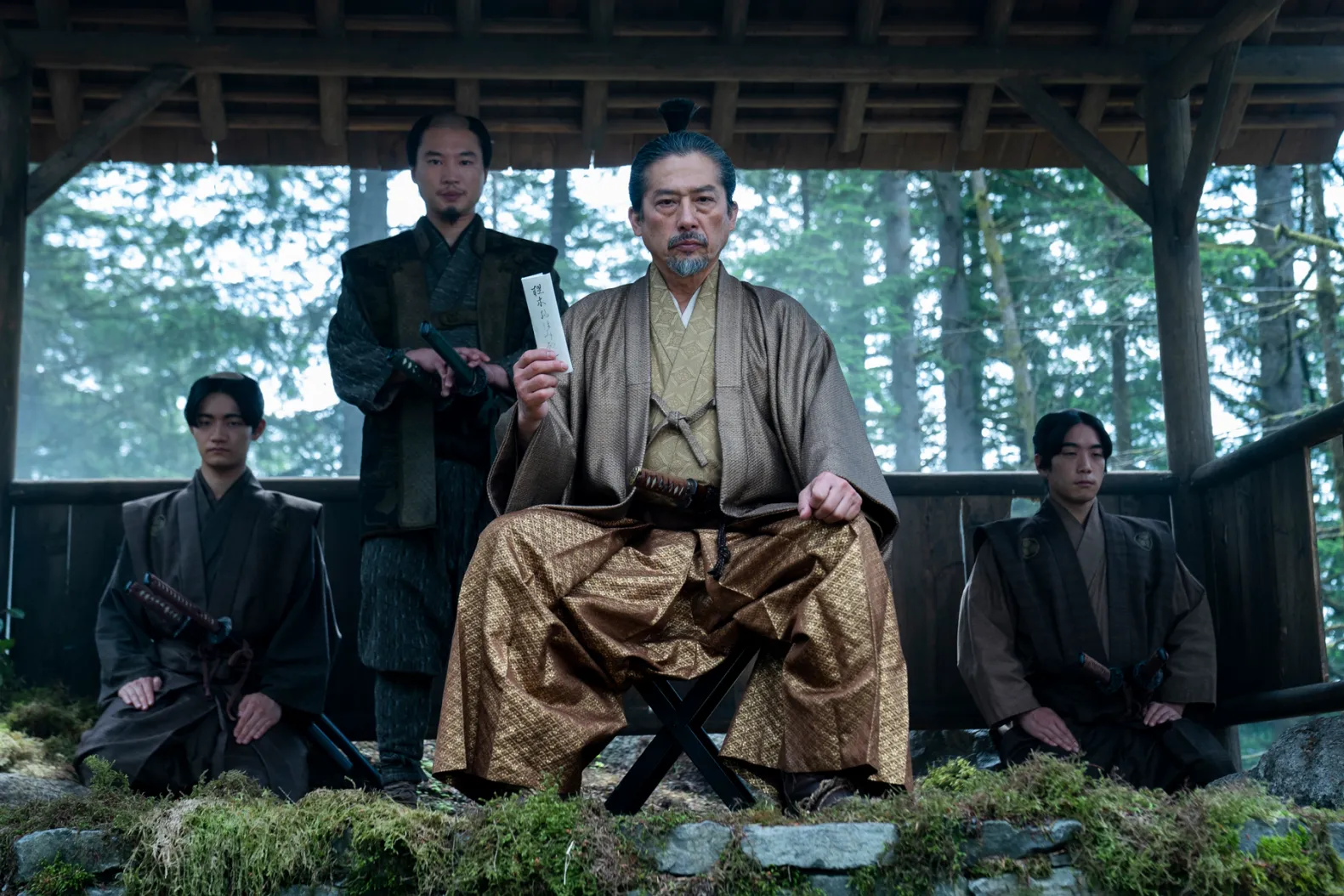Hiroyuki Sanada como Toronaga en Shogun.