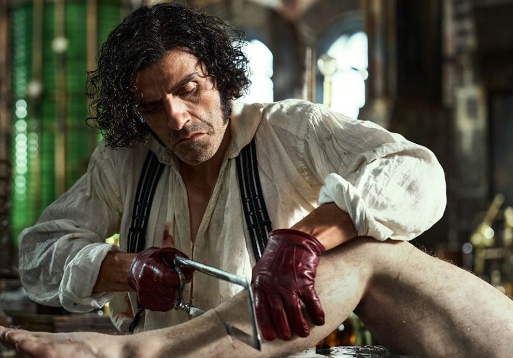 Escena de la película 'Frankenstein'. Crédito: Netflix.