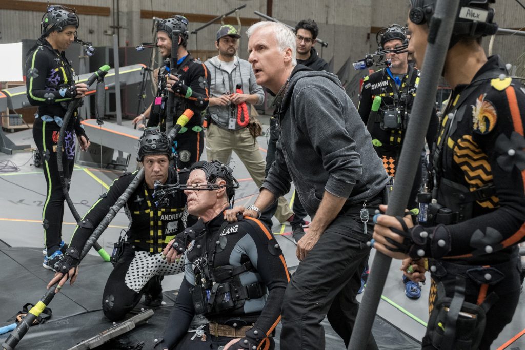 James Cameron el set de Avatar: Fuego y Cenizas