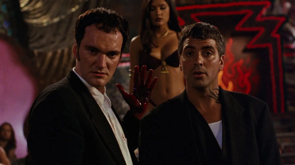 Quentin Tarantino y George Clooney en Del Crepúsculo al Amanecer