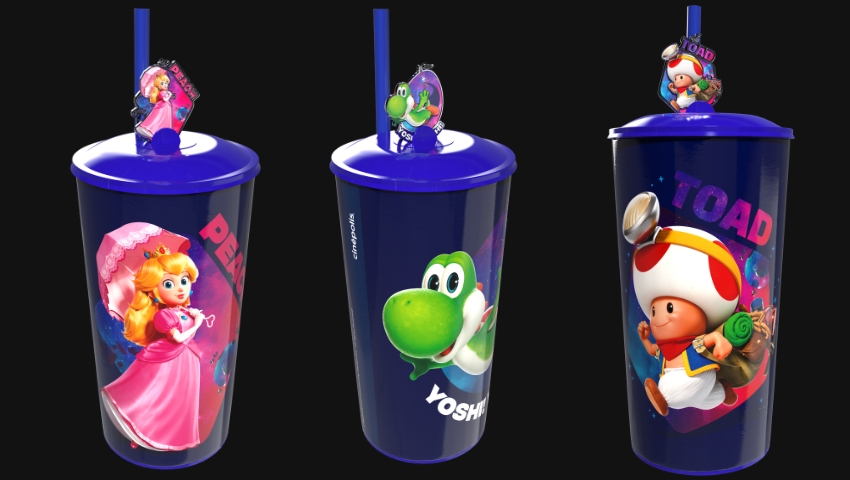 Coleccionables de Mario en Cinépolis