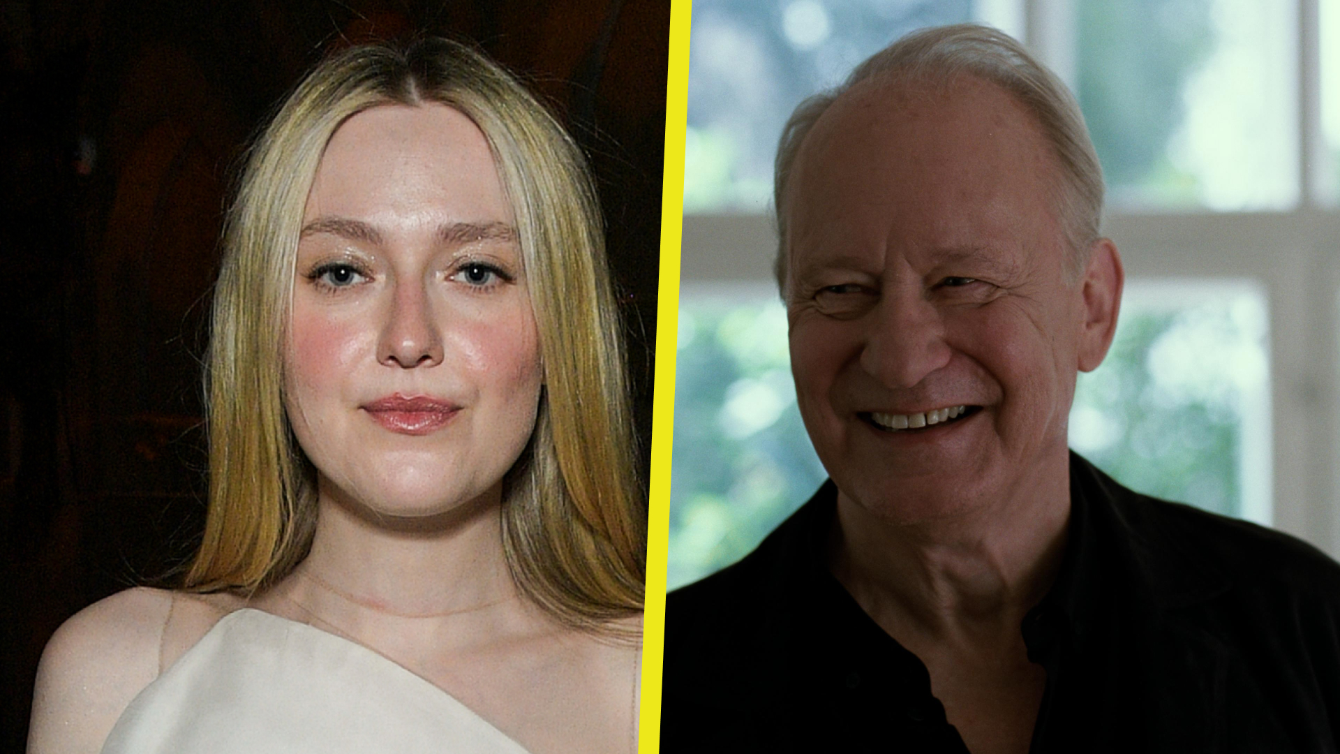 Dakota Fanning y Stellan Skarsgård