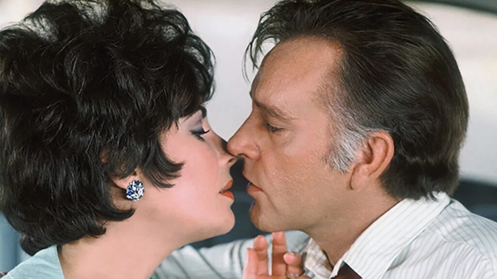 Elizabeth Taylor y Richard Burton en Los farsantes