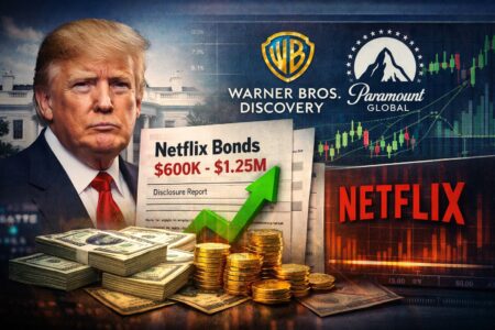 Trump compró deuda de Netflix en plena disputa por Warner Bros.
