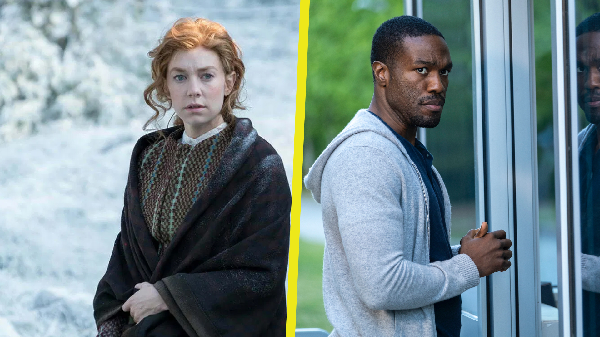 Vanessa Kirby en The World to Come; Yahya Abdul-Mateen II en Watchmen