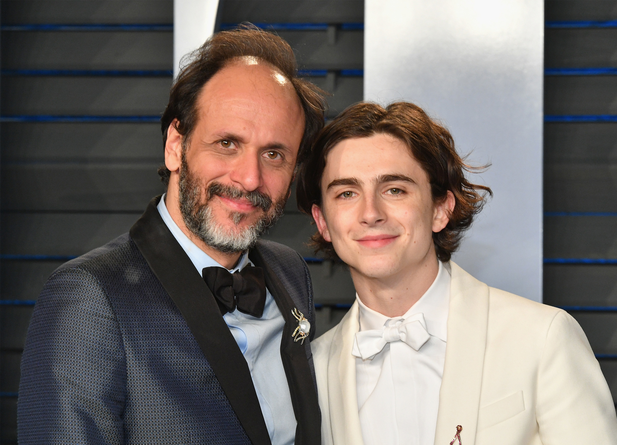 Luca Guadagnino y Timothée Chalamet